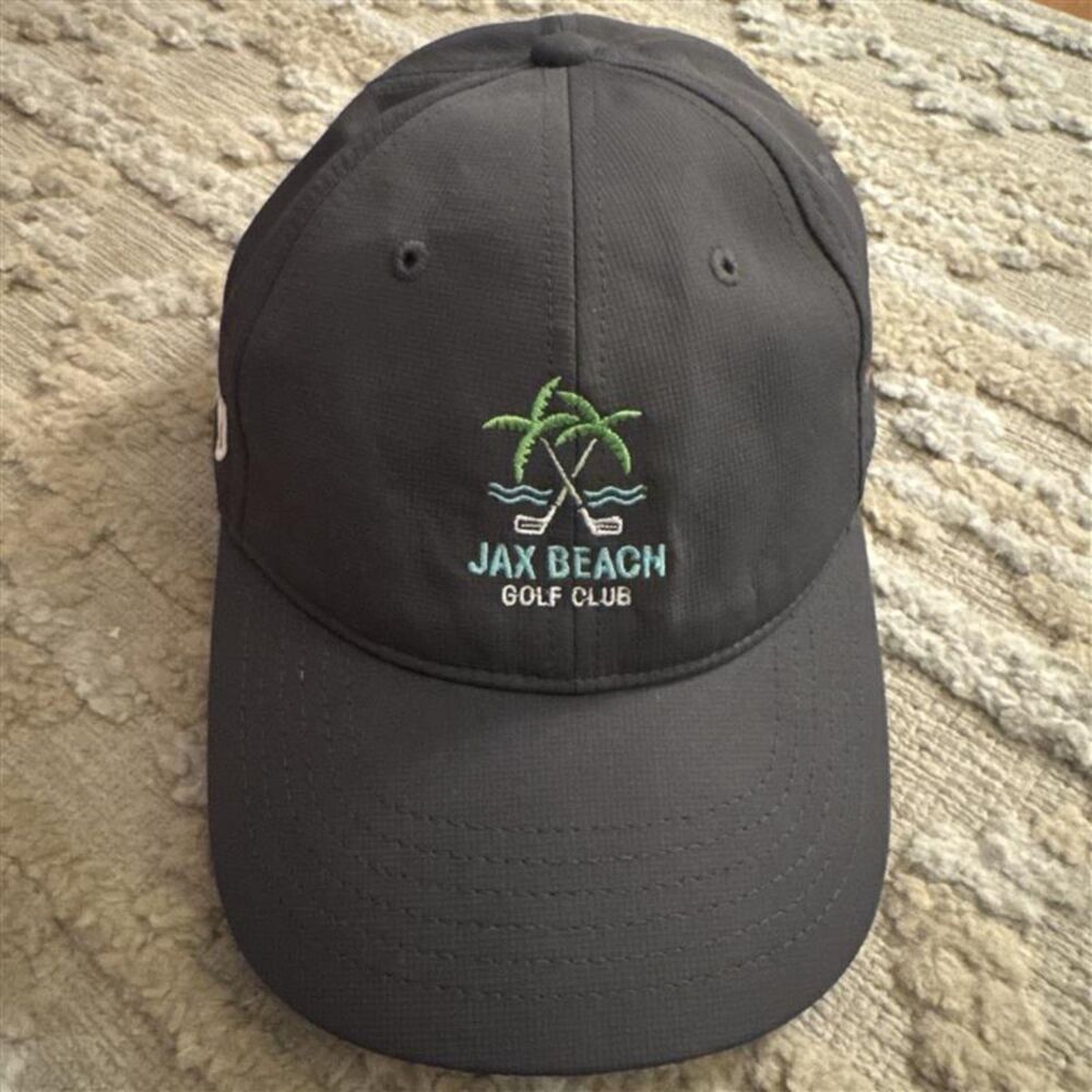 TaylorMade Jax Beach Golf Club 32250 Golf Hat Cap Black Adjustable